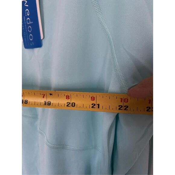 Evedoos Long Sleeve Blue 1/4 zip Workout Shirt Anti UV Sz Xl NWT - Picture 8 of 10